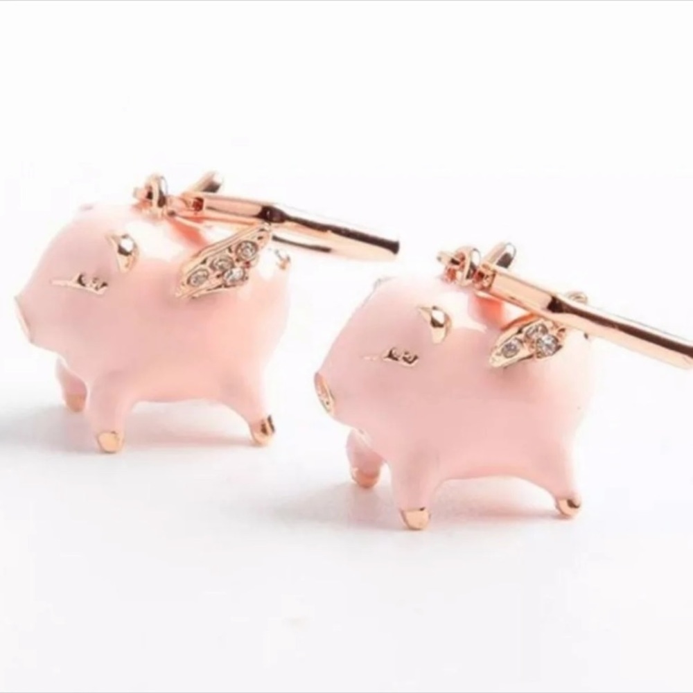 Kate Spade Pigs Fly earrings